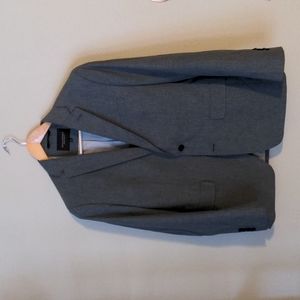 Gray Banana Republic Blazer 40s Slim